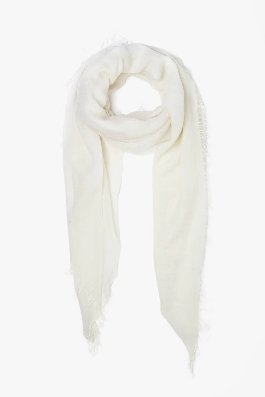 Chan Luu Women's Luxury Eggshell Cashmere Silk Scarf - Soft Elegant Wrap
