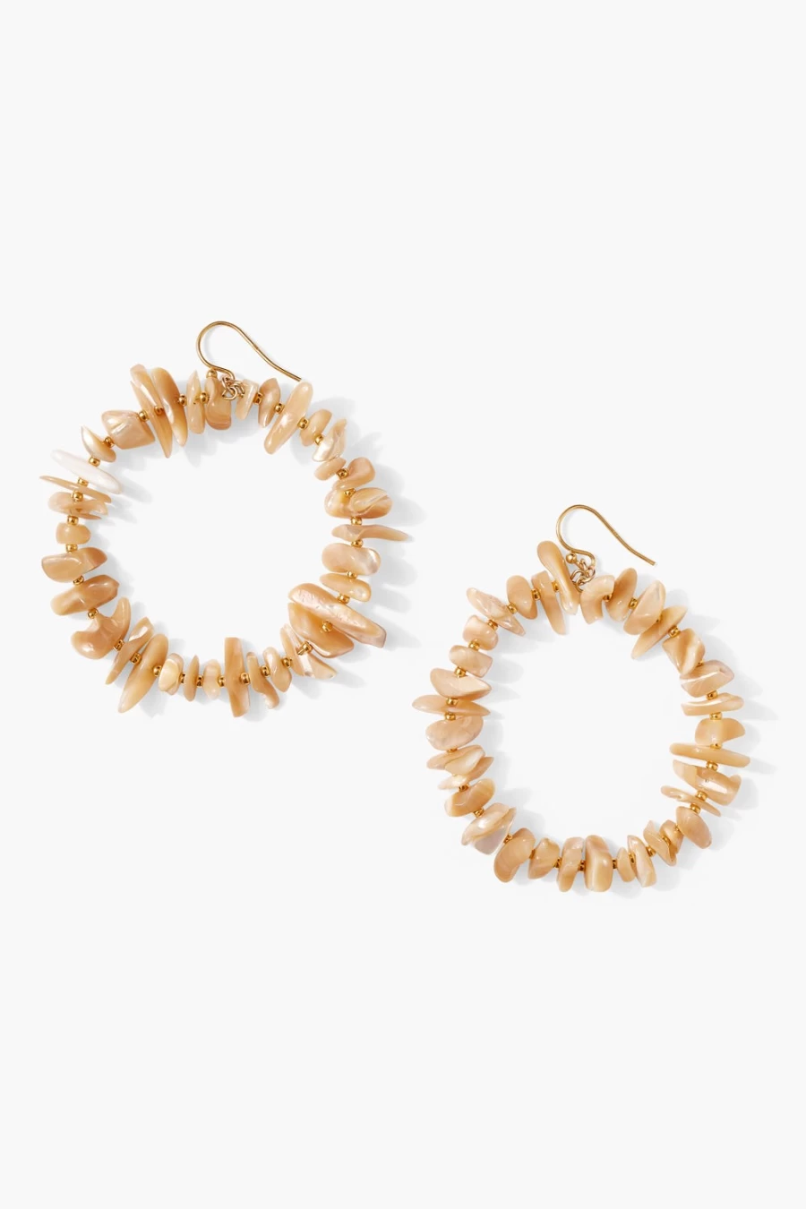 Chan Luu Women's Seychelles Hoop Earrings with Natural Mother-of-Pearl (MOP)