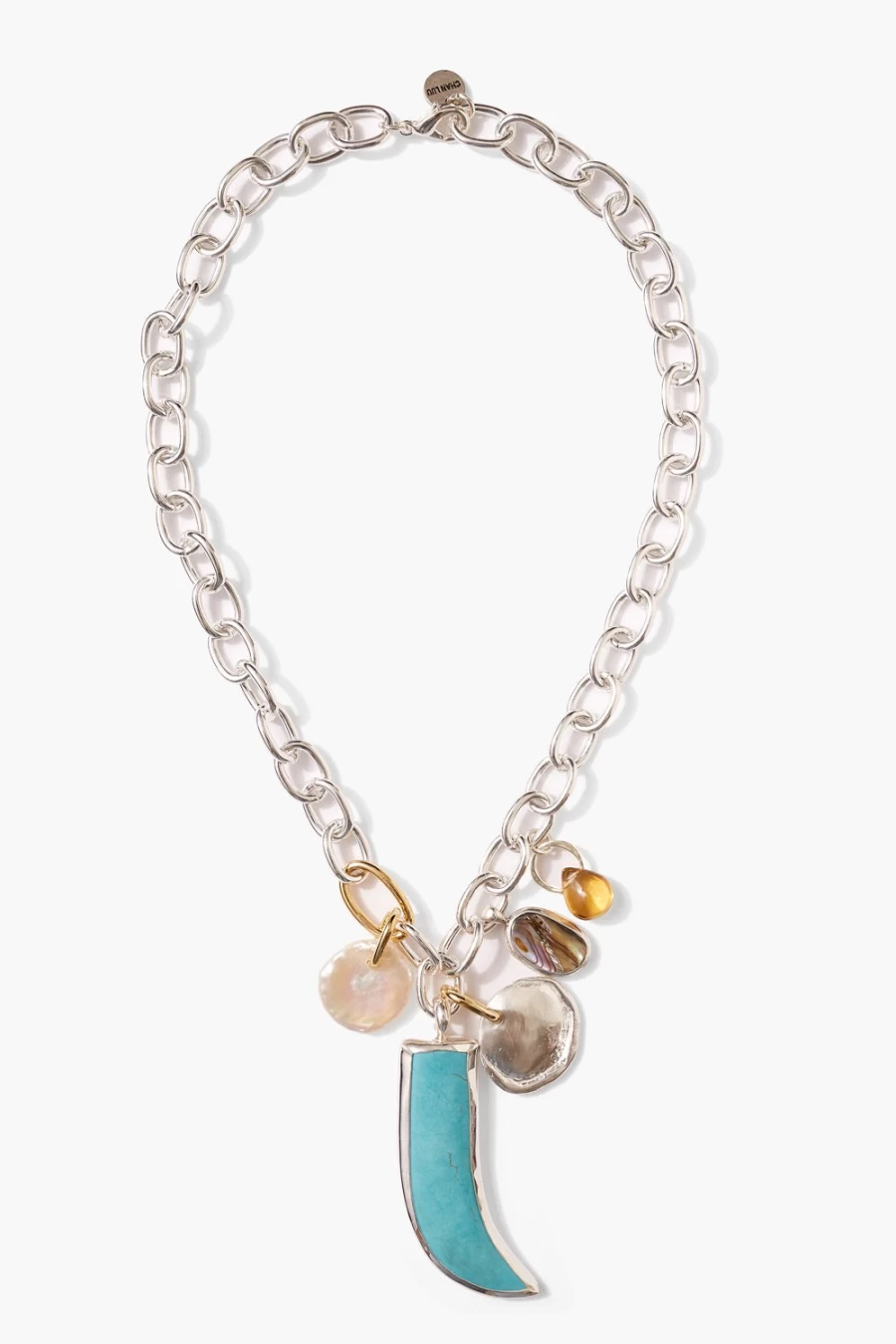 Chan Luu Women's Amalfi Turquoise Charm Necklace - Handcrafted Bohemian Jewelry