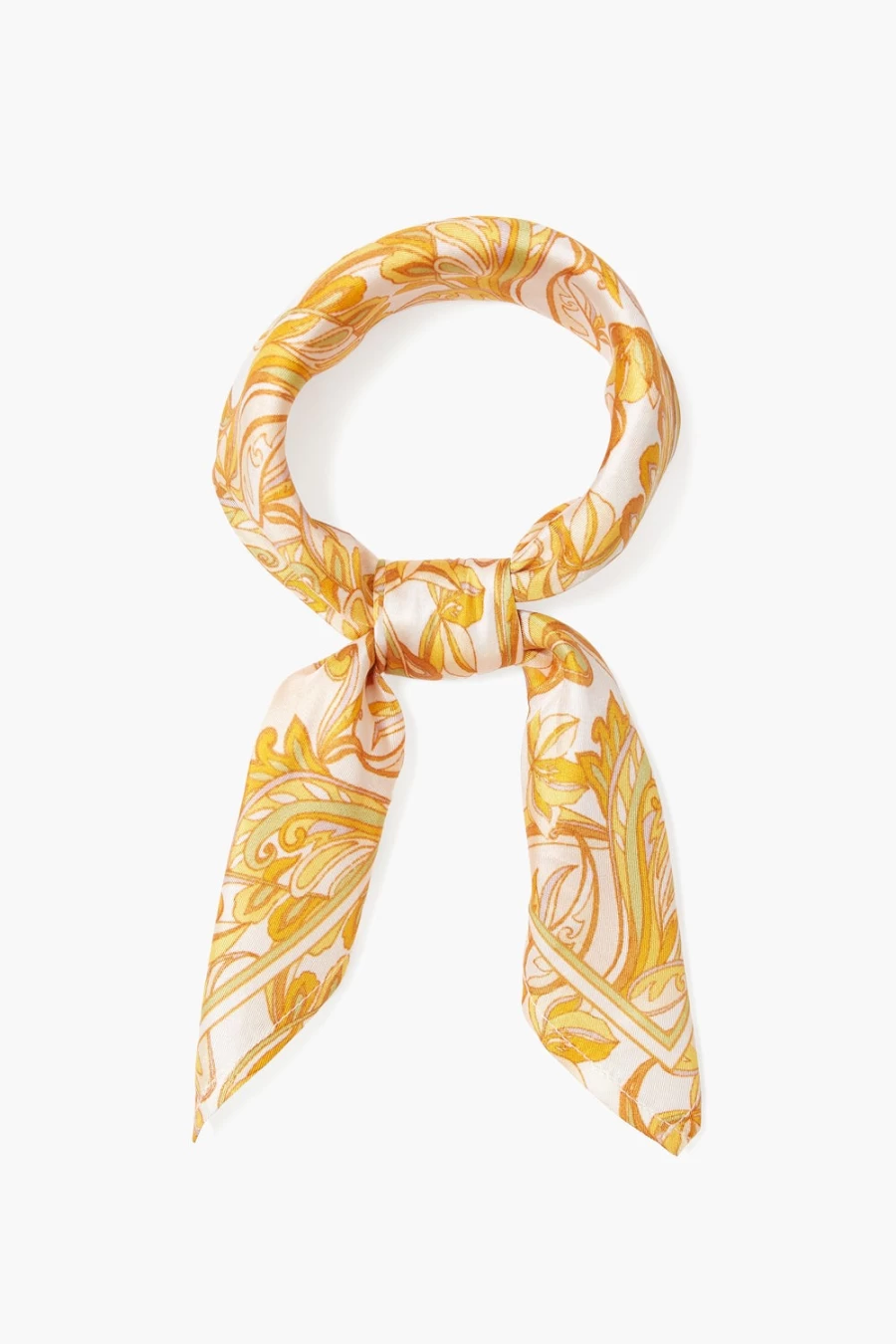 Chan Luu Women's Marigold Free Bird Printed Bandana Scarf