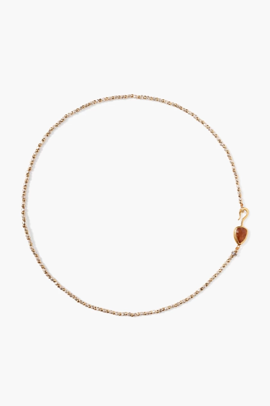 Chan Luu Women's Hessonite Beaded Necklace - Rahel Elegant Gemstone Jewelry