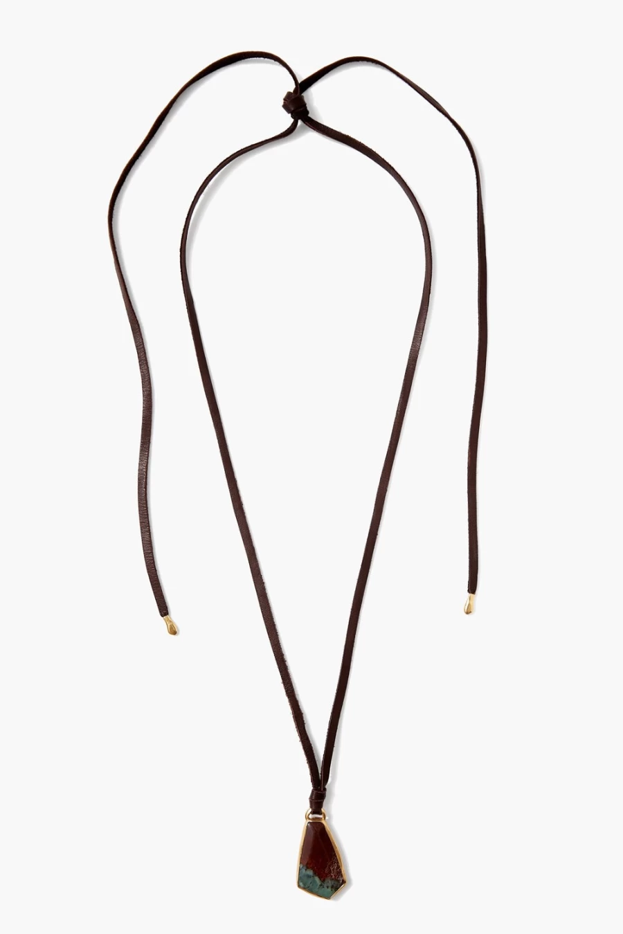 Chan Luu Women's Zenith Necklace with Chrysoprase Gemstone