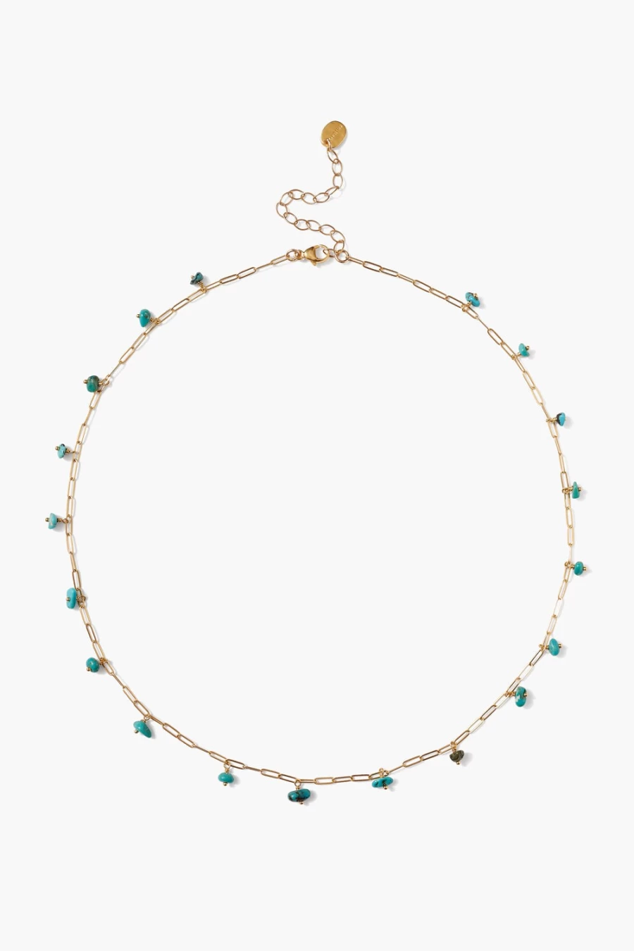Chan Luu Women's Cayman Short Necklace with Turquoise Beads - Handcrafted Boho Jewelry