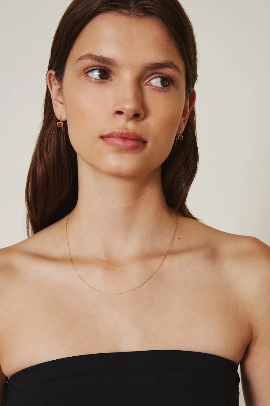 Chan Luu 14K Gold Petite Paper Clip Chain Necklace for Women