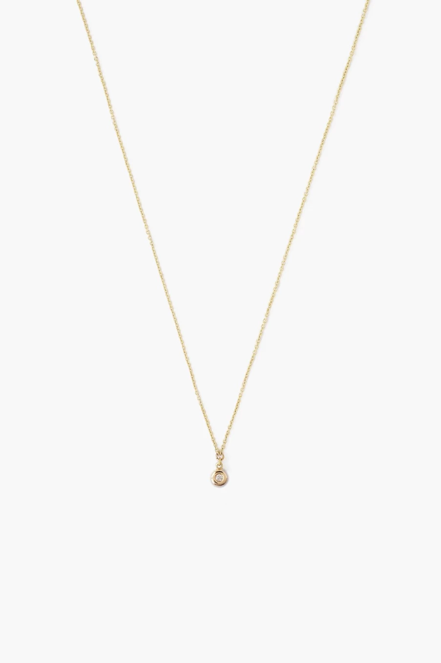 Chan Luu 14K Gold Diamond Circle Pendant Necklace for Women