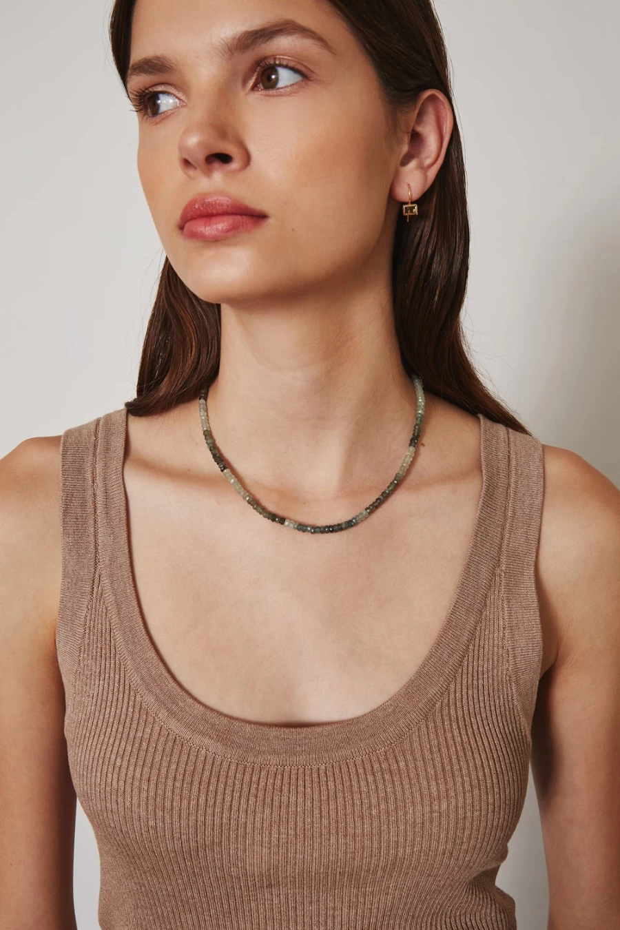 "Chan Luu Women's 14K Gold-Plated Aquamarine Petra Pendant Necklace"