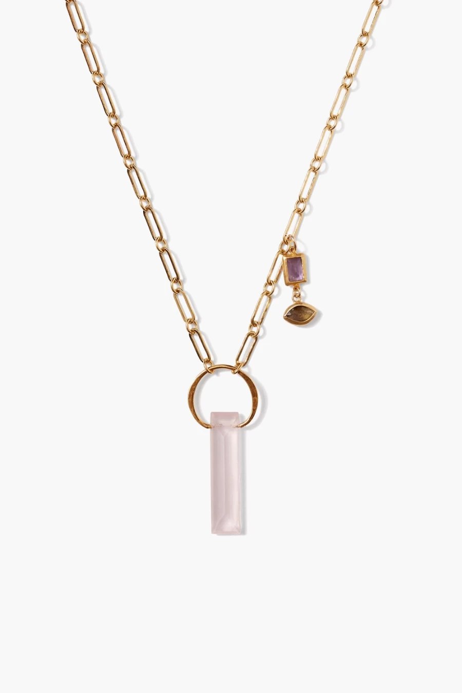 "Chan Luu Women's Cleo Rose Quartz Necklace - Elegant Gemstone Jewelry"