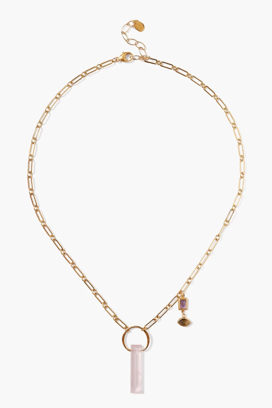 "Chan Luu Women's Cleo Rose Quartz Necklace - Elegant Gemstone Jewelry"