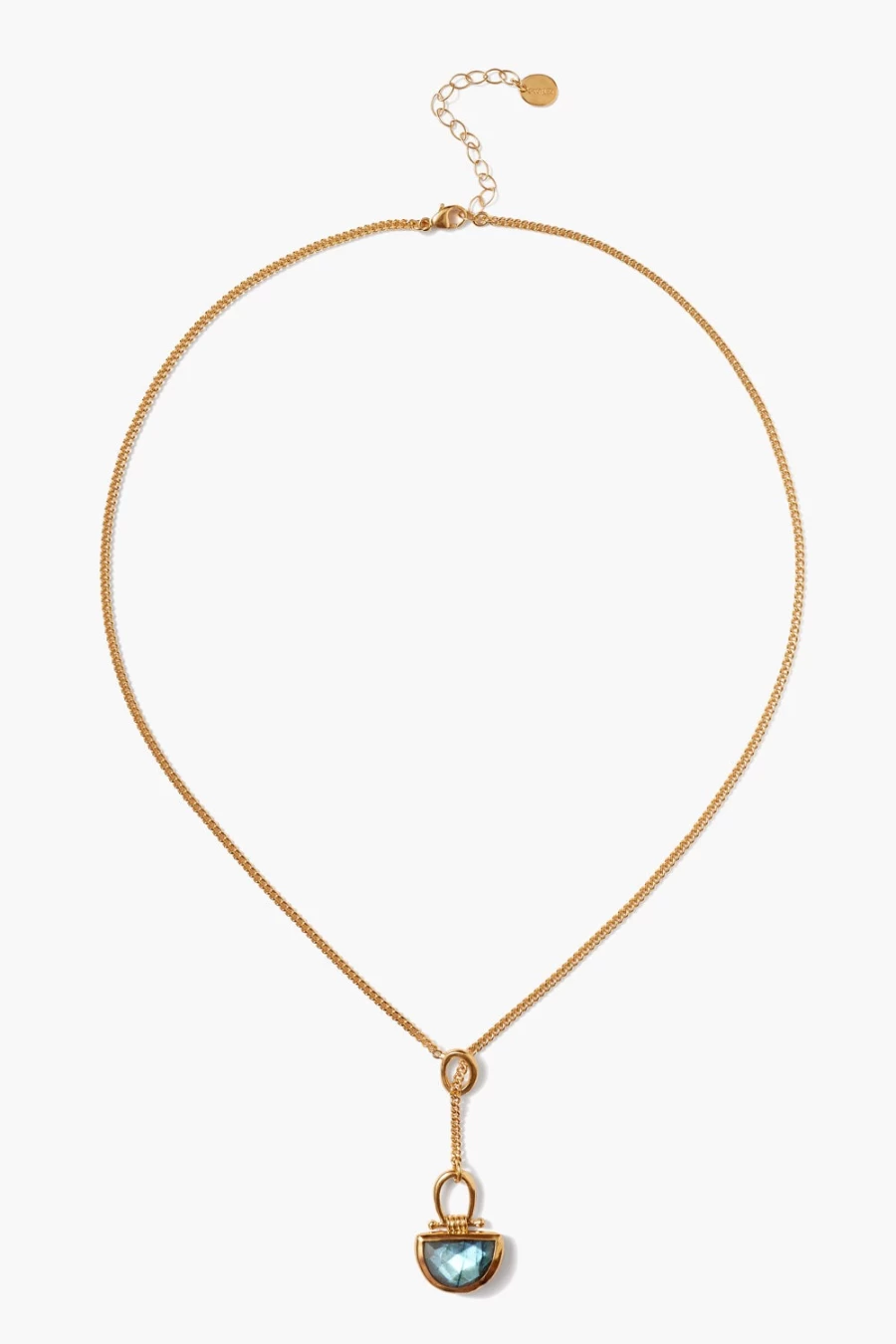 Chan Luu Women's Luna Drop Necklace with Genuine Labradorite Gemstone