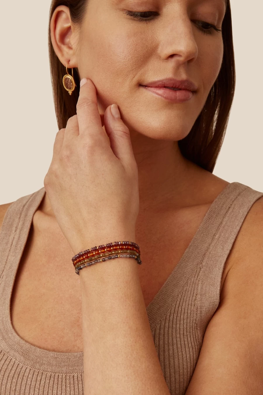 Chan Luu Women's Multi Mix Devi Bracelet – Handcrafted Beaded Bohemian Style Jewelry