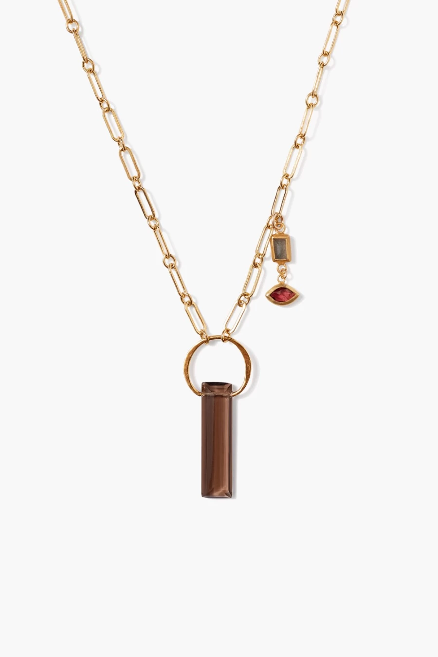 Chan Luu Women's Cleo Necklace with Smokey Quartz - Elegant Bohemian Jewelry
