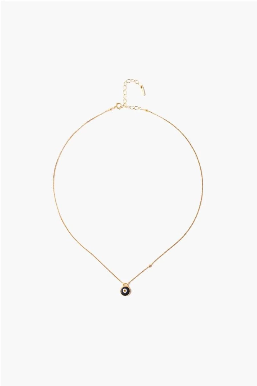 "Chan Luu Women's Black Evil Eye Necklace with Champagne Diamond Pendant"