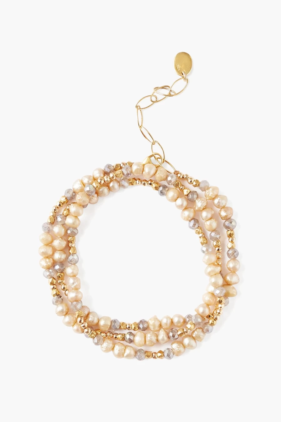 Chan Luu Women's Champagne Pearl Antica Bracelet - Elegant Beaded Jewelry Gift