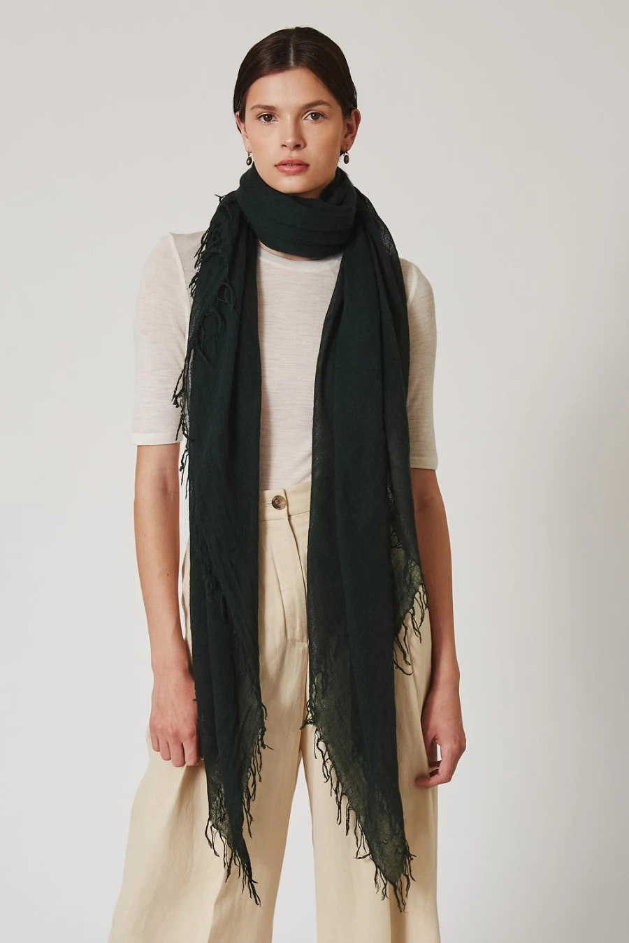 Chan Luu Women's Scarab Cashmere Silk Scarf - Luxurious Soft Blend Wrap