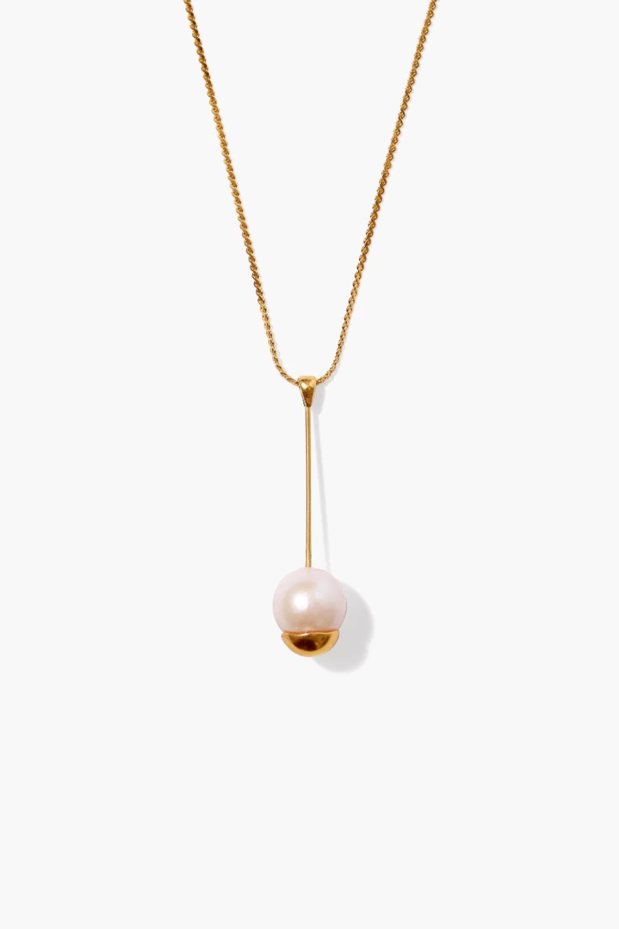 Chan Luu Gold Dipped Pearl Pendant Necklace for Women - Elegant Layered Jewelry Gift