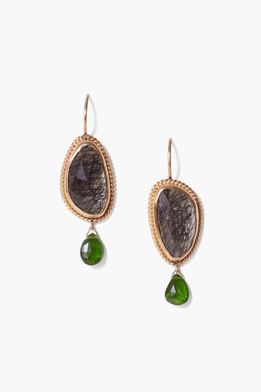 Chan Luu Women's 14K Gold Black Pompeii Drop Earrings
