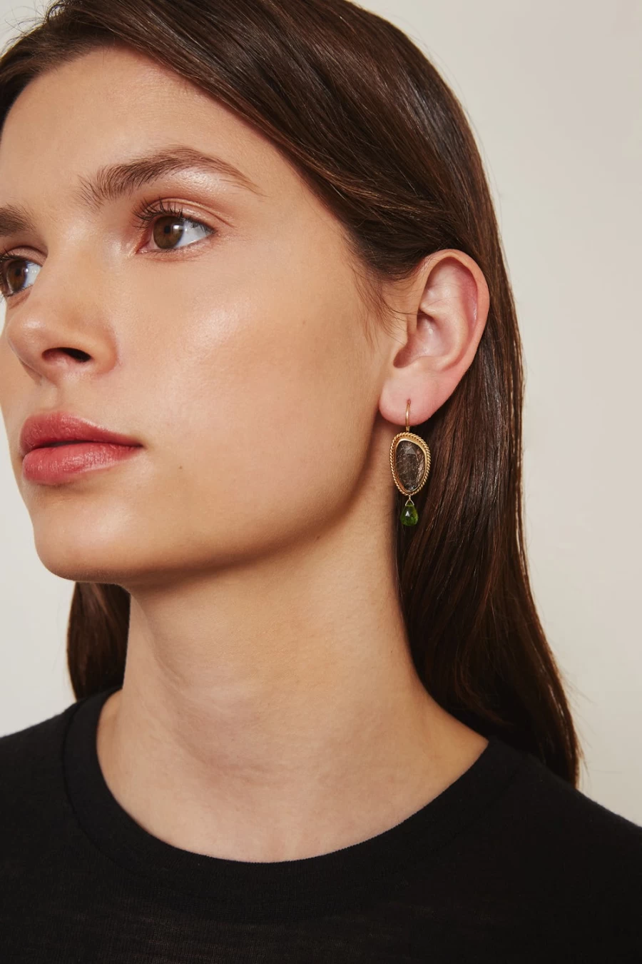 Chan Luu Women's 14K Gold Black Pompeii Drop Earrings