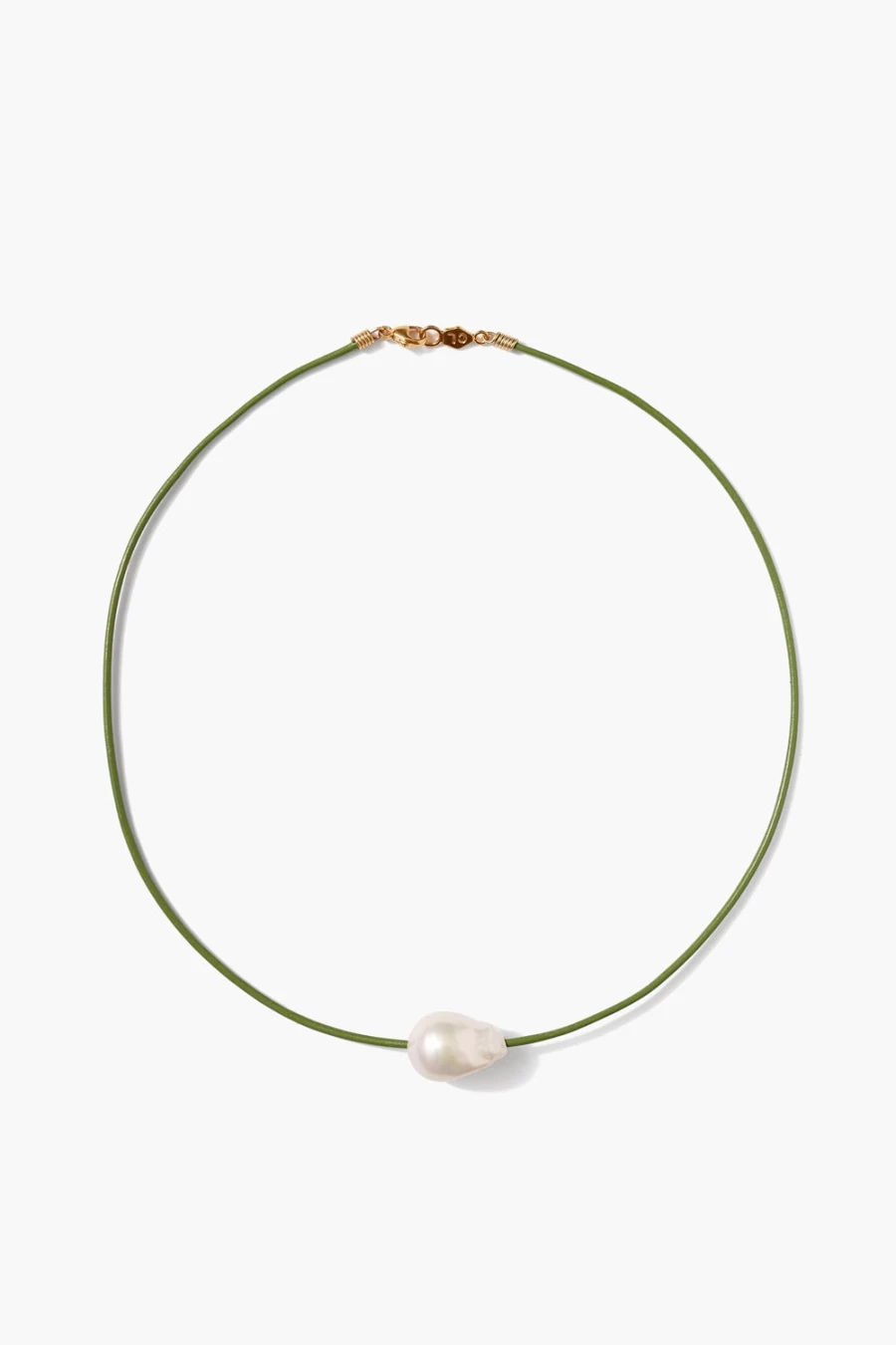 Chan Luu Women's Isla Pearl Necklace in Green - Handcrafted Beaded Jewelry
