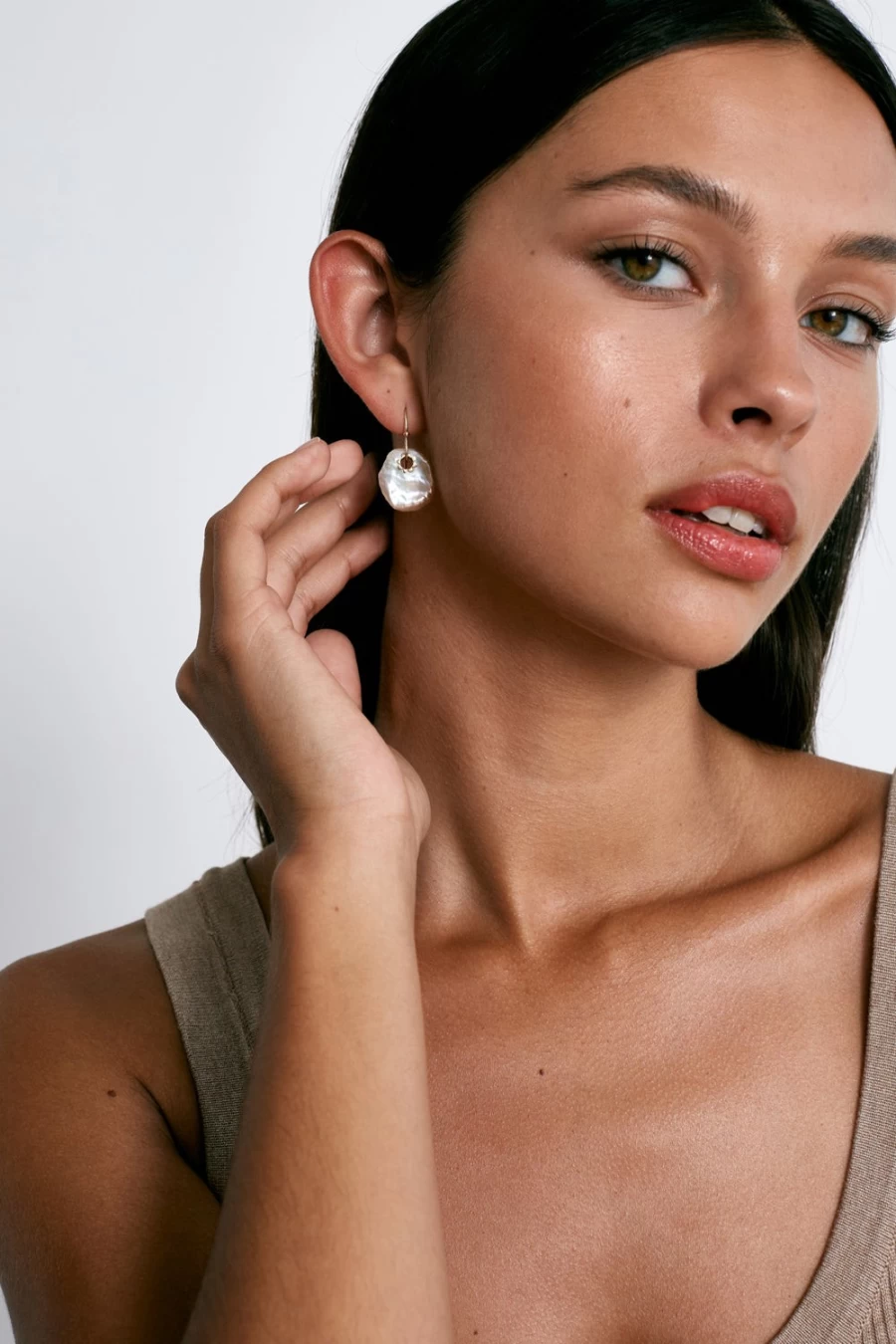 Chan Luu 14K Gold Kilauea Pearl Earrings for Women - White Pearl Dangle Earrings