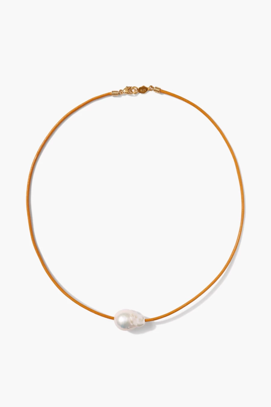 Chan Luu Women's Isla Pearl Necklace in Marigold - Handcrafted Beaded Jewelry