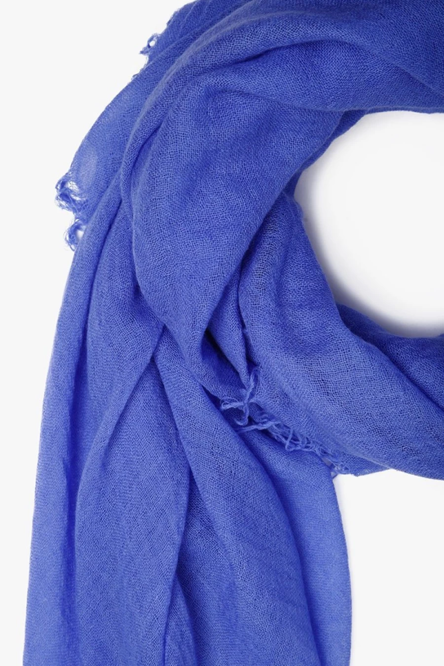 Chan Luu Women's Baja Blue Cashmere Silk Scarf - Luxurious Soft Wrap