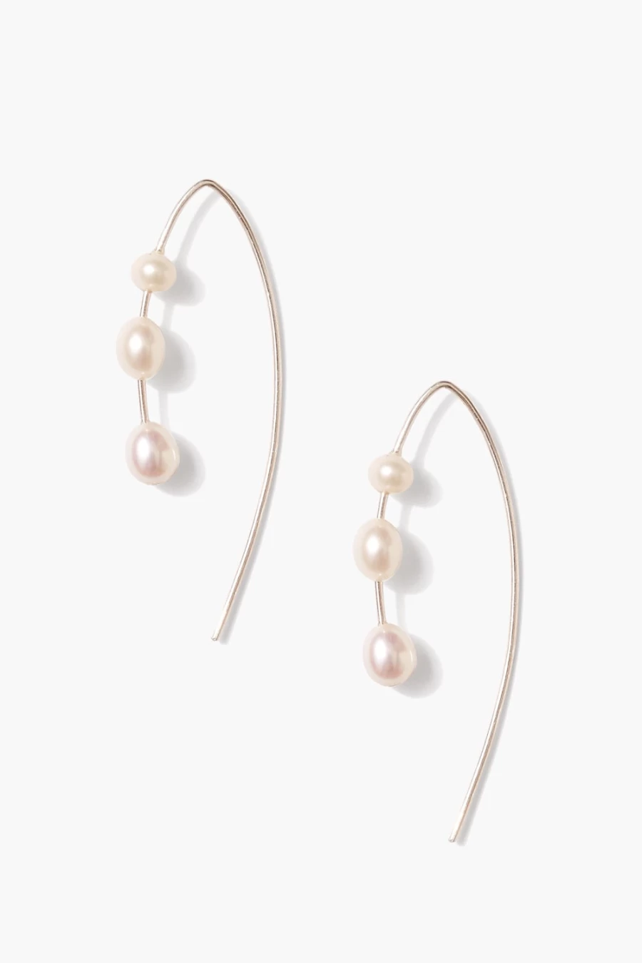 Chan Luu Women's Hanalei Pearl Earrings in Sterling Silver