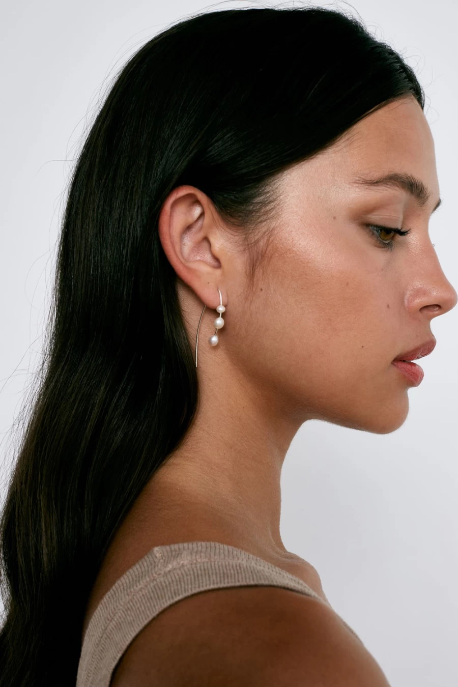 Chan Luu Women's Hanalei Pearl Earrings in Sterling Silver