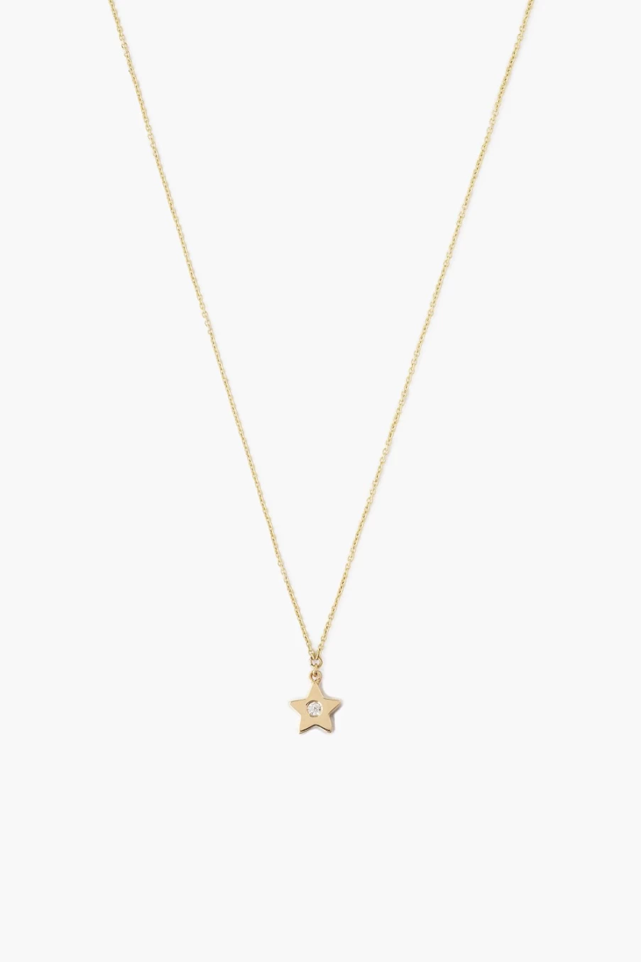 Chan Luu 14K Gold Diamond Star Necklace for Women - Elegant Inlay Design