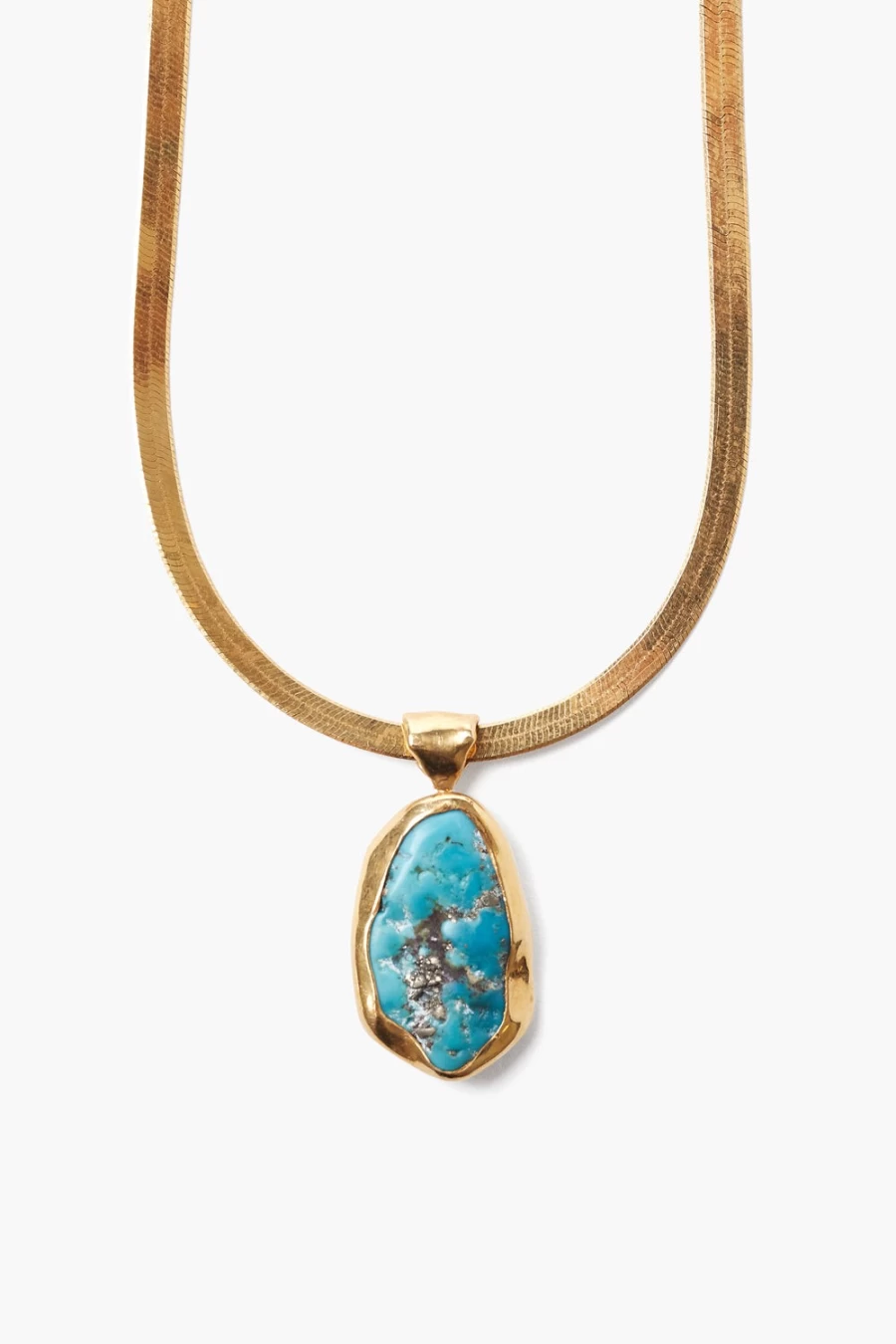 Chan Luu Turquoise Totem Herringbone Necklace for Women - Handcrafted Beaded Jewelry