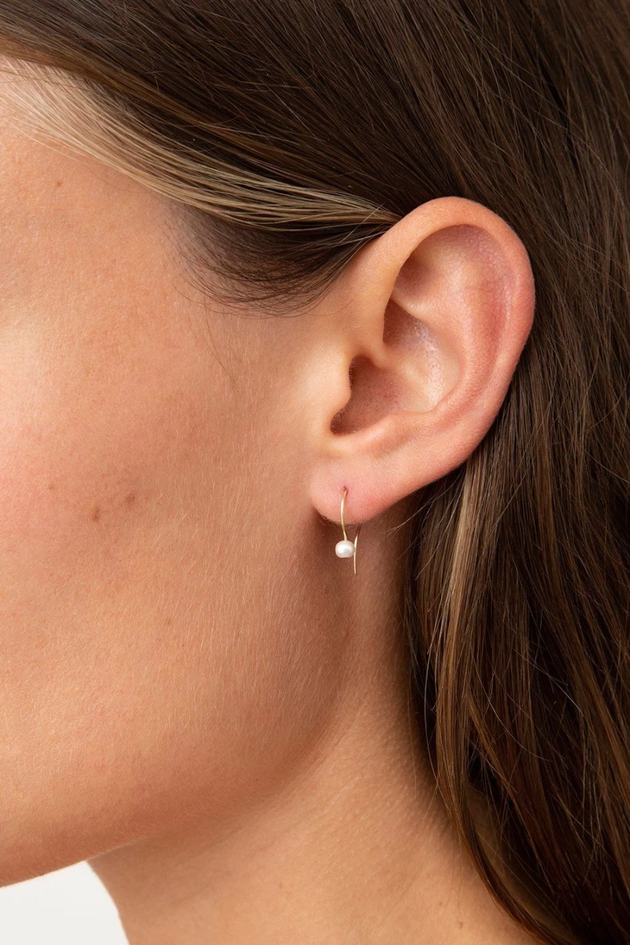 "Chan Luu 14K White Pearl Drop Earrings for Women – Elegant Dangle Pearl Jewelry"