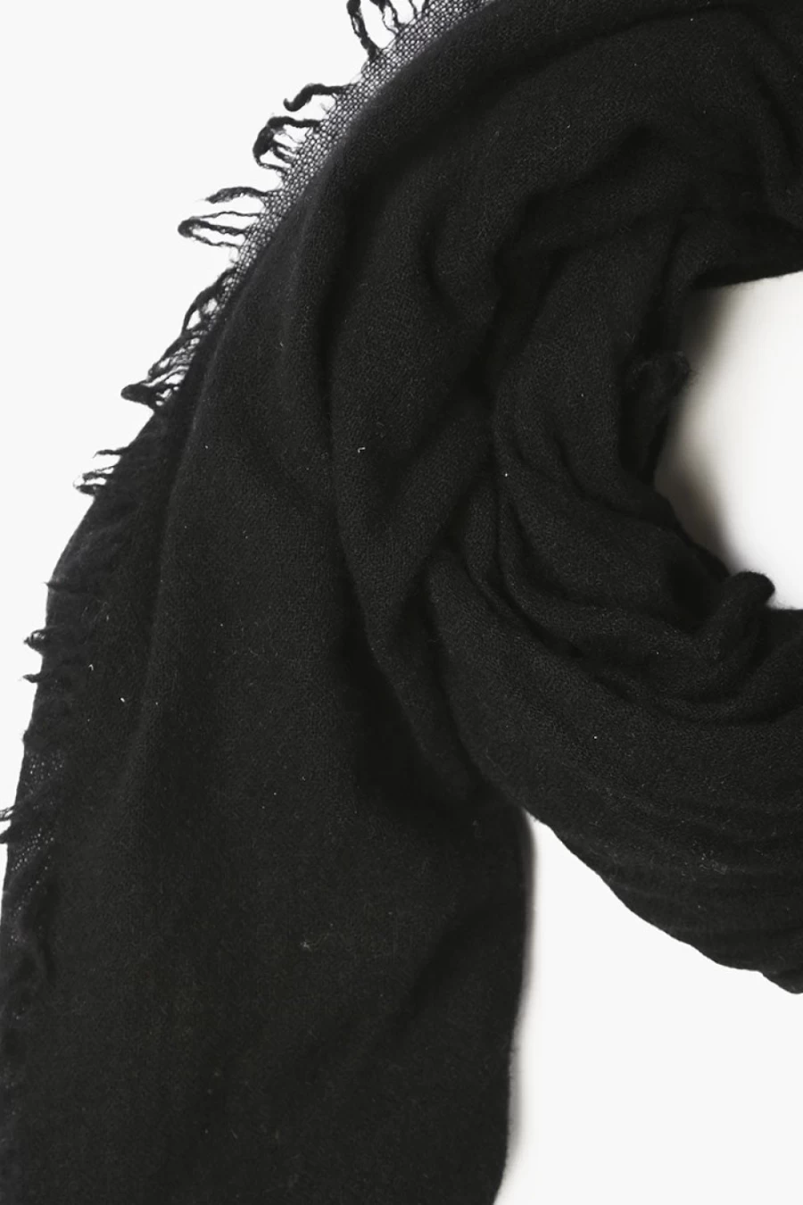 Chan Luu Women's Black 100% Cashmere Scarf - Luxury Soft Winter Wrap
