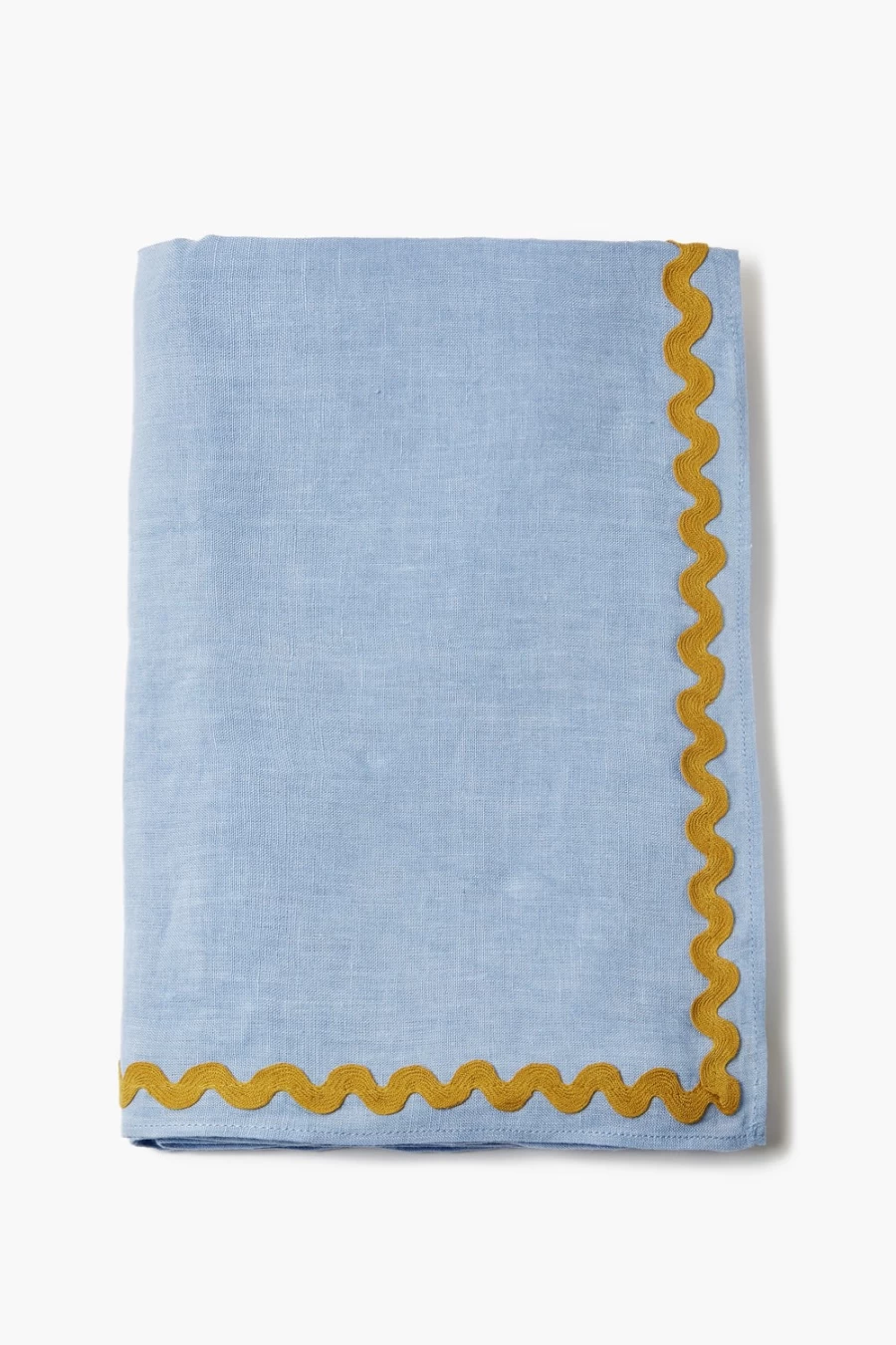 "Chan Luu Blue Heron Embroidered Tablecloth for Women – Large Bohemian Dining Decor"