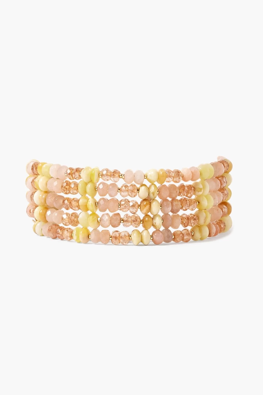 Chan Luu Odyssey Wrap Bracelet for Women - Genuine Citrine Beaded Boho Chic Handmade Jewelry