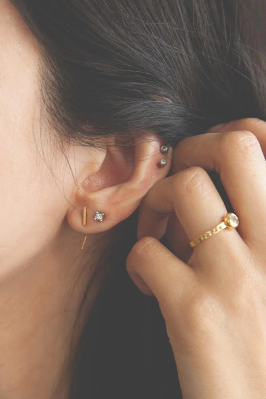 Chan Luu Gold Bar and Hook Earrings for Women - Elegant Dangle Jewelry
