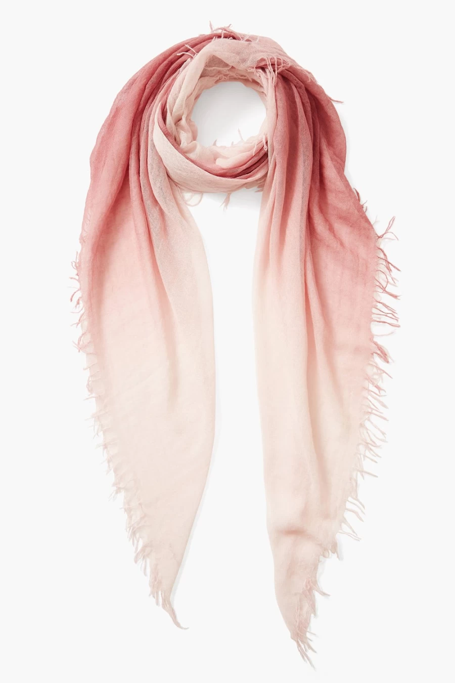"Chan Luu Women's Dusty Rose Cashmere Silk Blend Dip-Dyed Scarf"