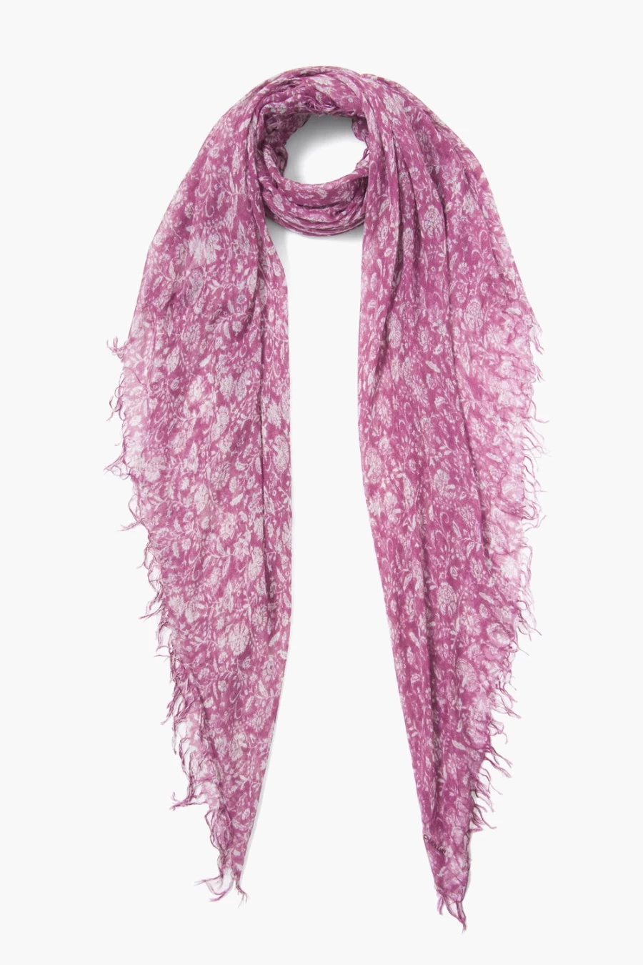 Chan Luu Women's Mulberry Dahlia Floral Cashmere Silk Scarf