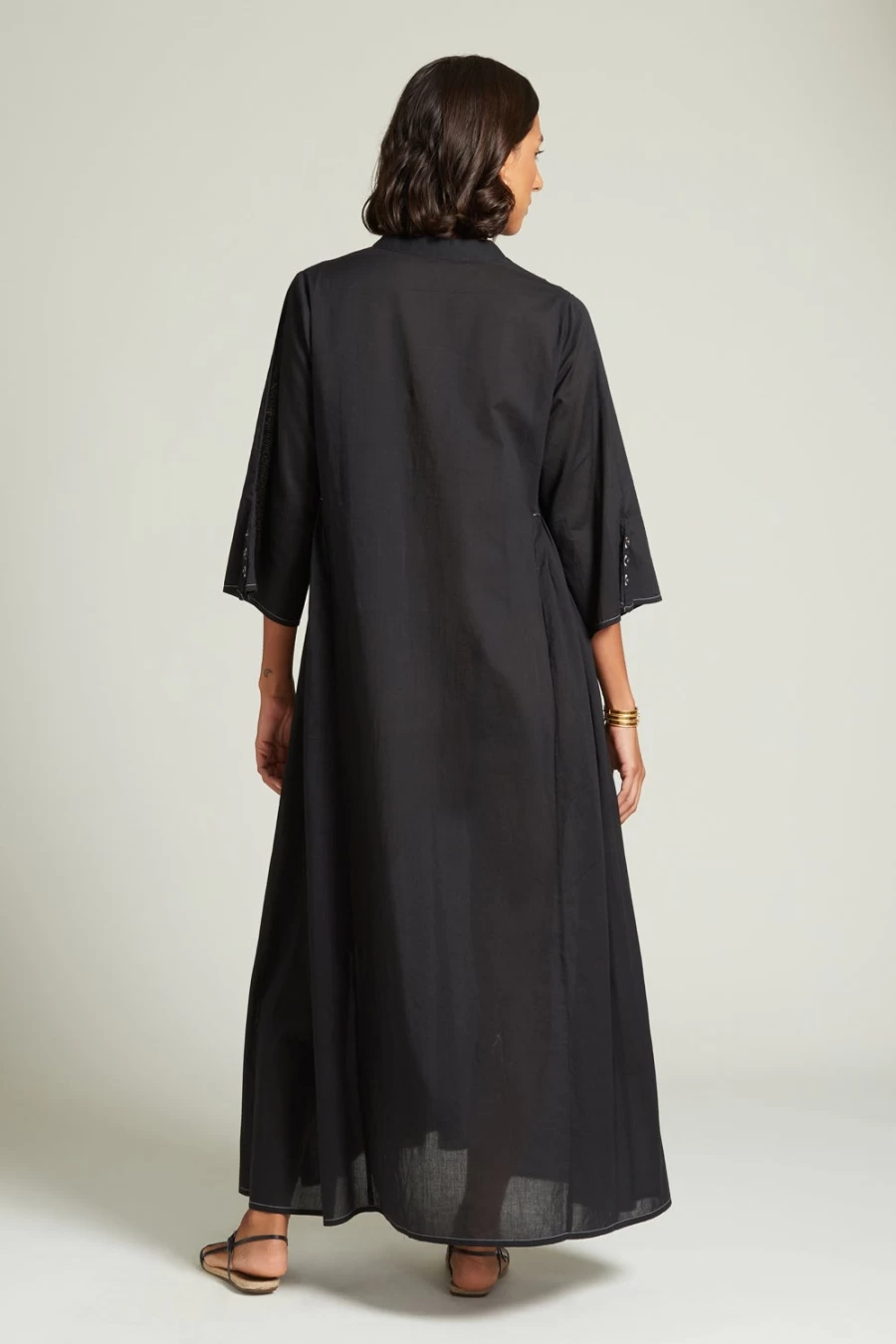 Chan Luu Women's Anokhi Keyhole Dress in Caviar - Elegant Boho Chic Style