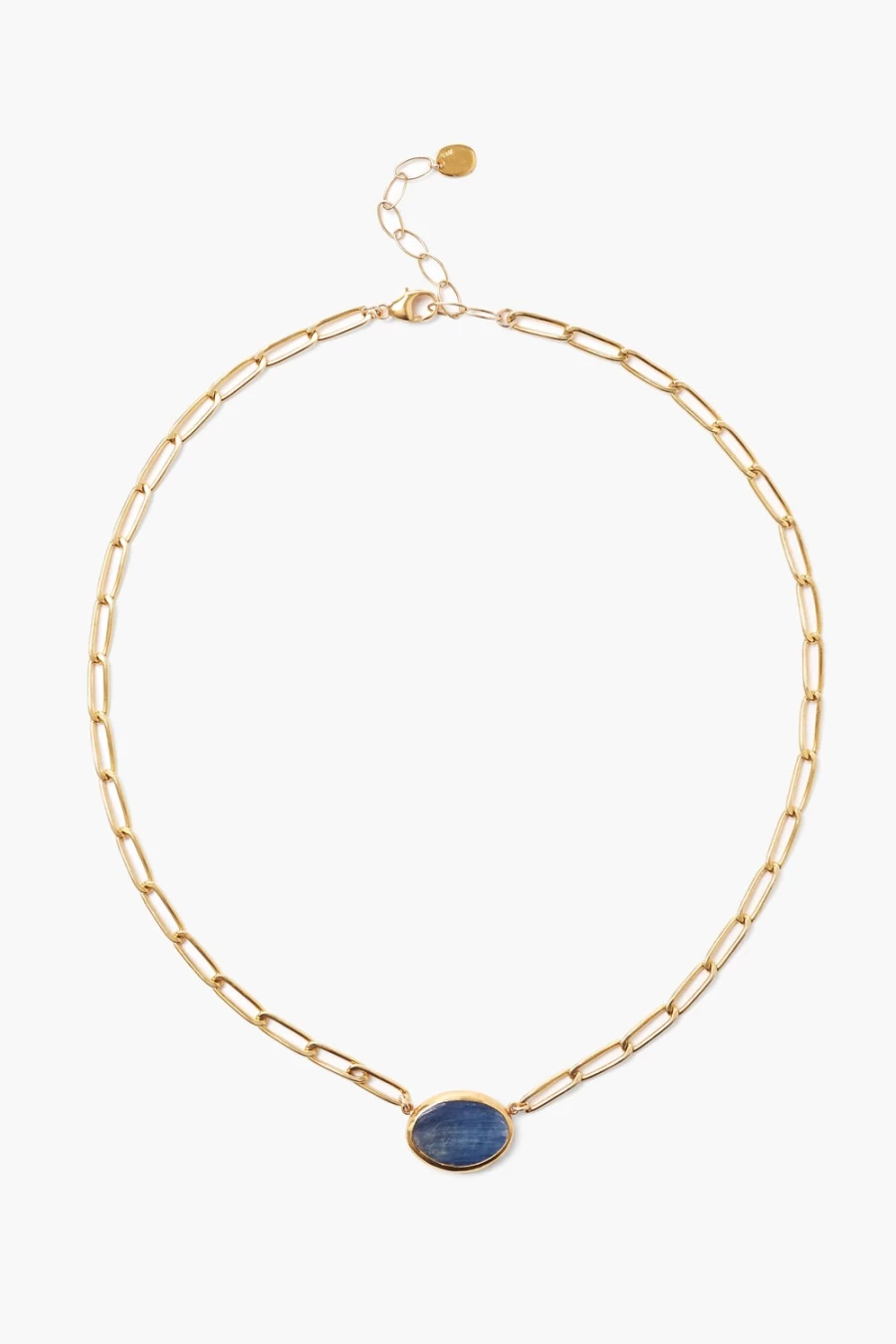 Chan Luu Women's Kyanite Gemstone Tab Pendant Necklace – Handcrafted Blue Kyanite Jewelry