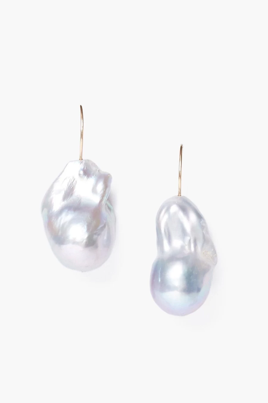 Chan Luu 14K Grey Baroque Pearl Earrings for Women