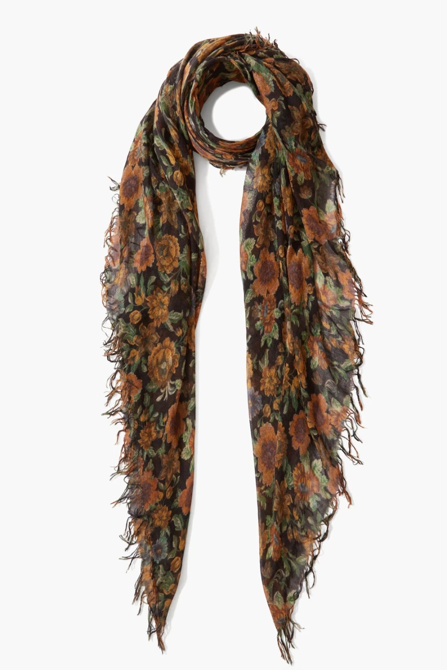 Chan Luu Women's Midnight Garden Cashmere Silk Scarf - Luxury Wrap Shawl