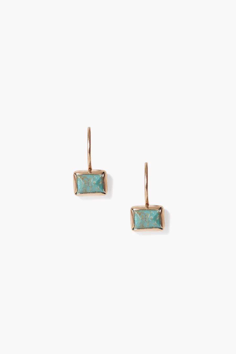 Chan Luu Women's 14K Gold Turquoise Tab Earrings - Handcrafted Bohemian Style Jewelry