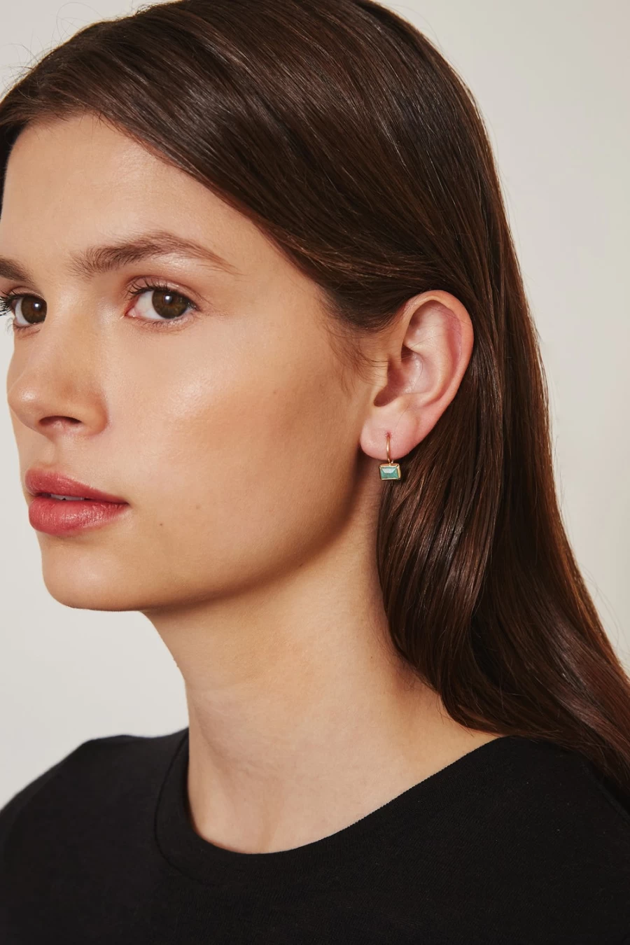 Chan Luu Women's 14K Gold Turquoise Tab Earrings - Handcrafted Bohemian Style Jewelry