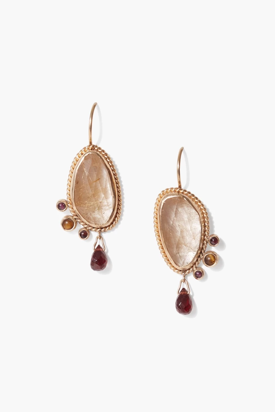 Chan Luu Women's 14K Gold Quartz Pompeii Drop Earrings