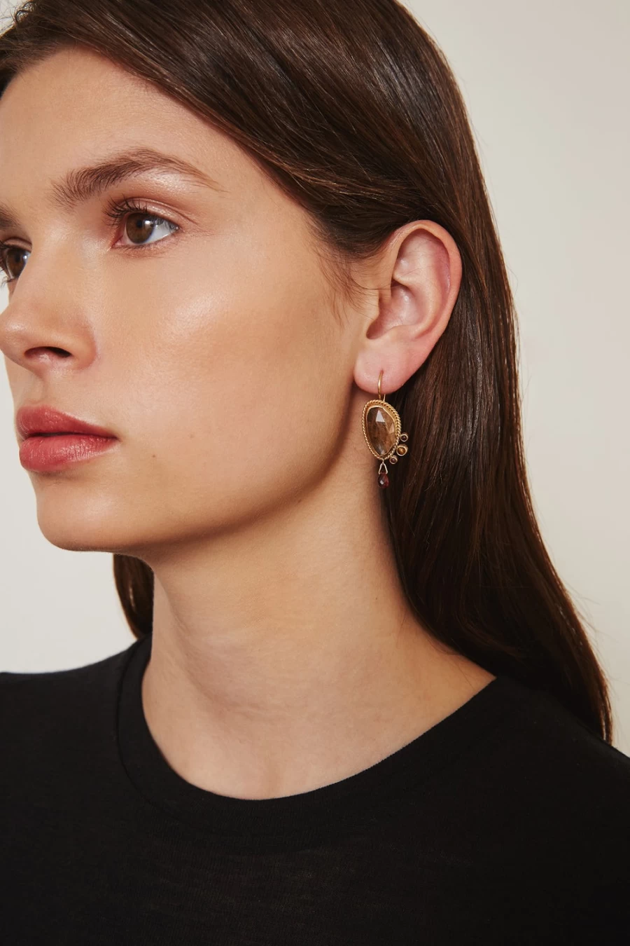 Chan Luu Women's 14K Gold Quartz Pompeii Drop Earrings