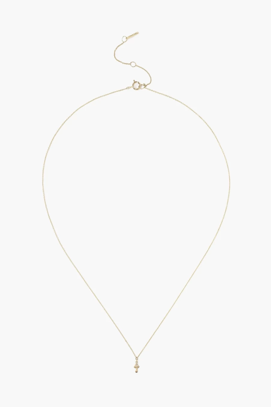 Chan Luu 14K Gold Diamond Inlay Mushroom Pendant Necklace for Women