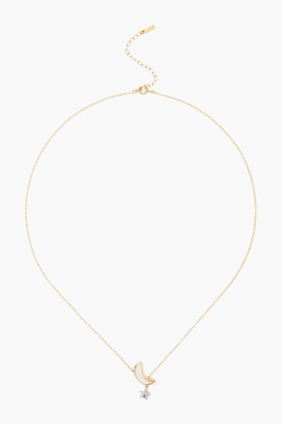 "Chan Luu Women's Moonstone and Labradorite Star Necklace – Moon and Star Pendant Jewelry"