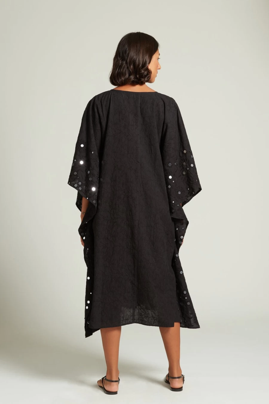 Chan Luu Women's Marrakesh Caftan Caviar Elegant Boho Maxi Dress