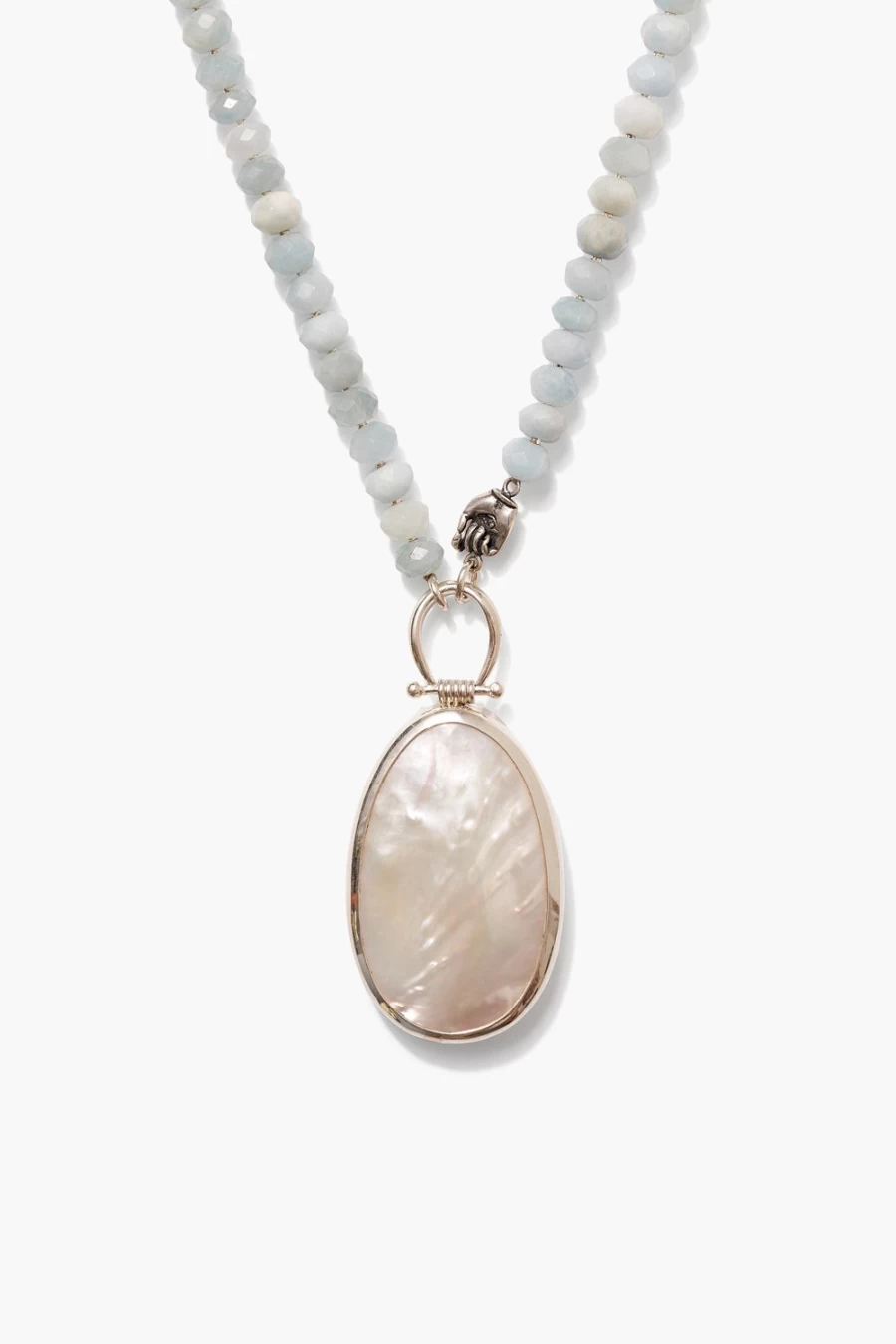 Chan Luu Women's Leon Pendant Necklace with Aquamarine Gemstone