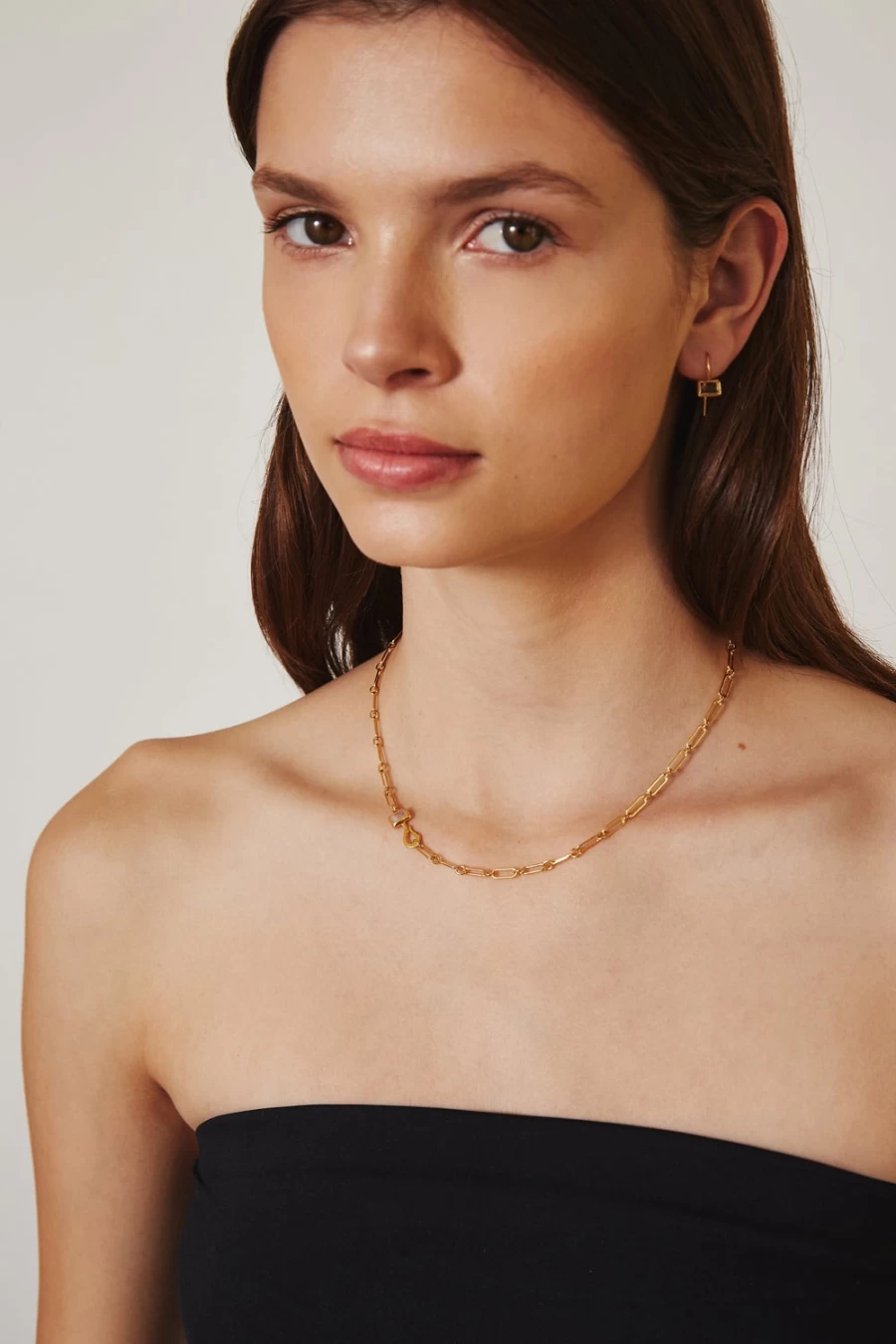 Chan Luu Moonstone Odyssey Paperclip Necklace for Women - Sterling Silver Dainty Chain Jewelry Gift