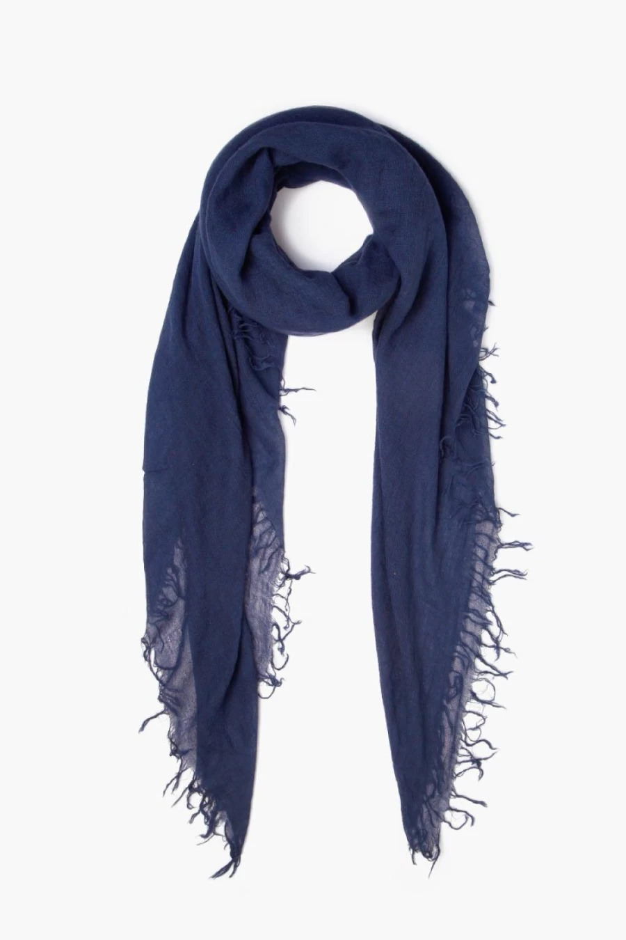 Chan Luu Women's Medieval Blue Cashmere Silk Scarf - Luxurious Blend Wrap